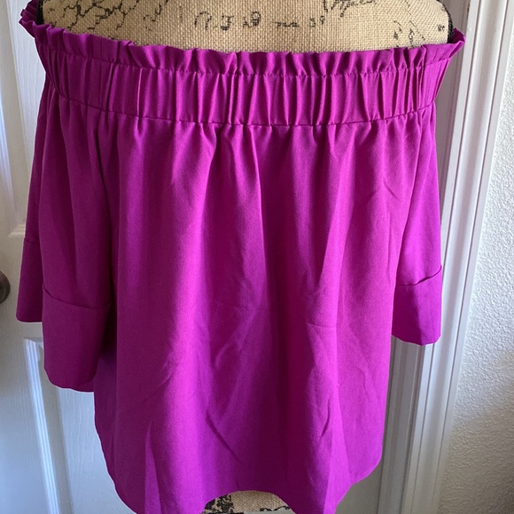 Rachel Roy • lilac off shoulder top • medium - Picture 6 of 8